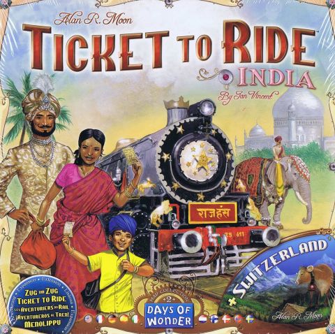 Ticket to Ride: India og Switzerland - Map Collection #2 (2)